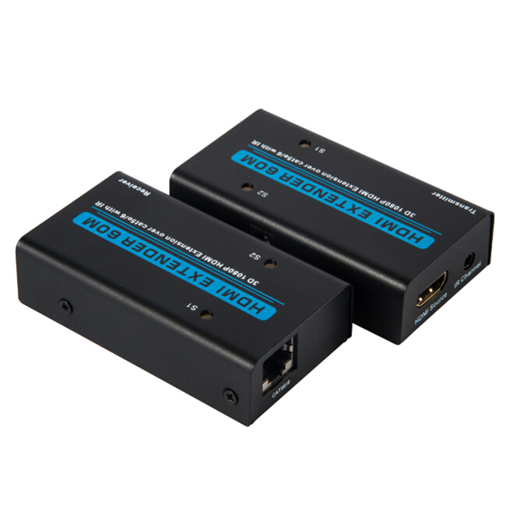 HDMI Extender 60m over lan cable with IR Buy HDMI Extender 60m, HDMI
