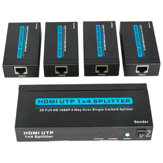 HDMI1.3V 1x4 60M UTP Splitter(3D Full HD 1080P)
