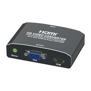 AV to HDMI/VGA+Stereo Converter
